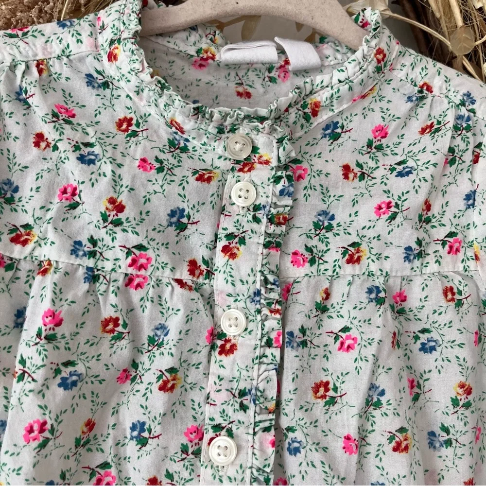 Gap Kids floral button down shirt